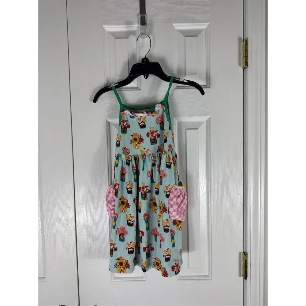 Matilda Jane Girls Brilliant Daydream Pocketful of Flowers Dress Size 6